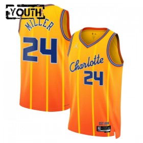 NBA Børn Trøje Charlotte Hornets Brandon Miller 2025-26 Jordan City Edition Gold Swingman